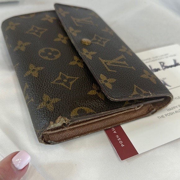 Auth Louis Vuitton Porte Tresor Etui used fair/good condition - Picture 7 of 16